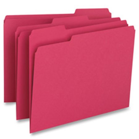 BUSINESS SOURCE File Folder- 1-Ply- .33 Cut Assorted Tabs- Letter- BE BSN65779
